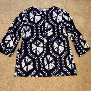 Crewcuts Navy and White Geometric Tunic